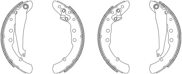 Handler.Part Brake shoe set TEXTAR 83044402 1