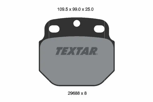 Handler.Part Brake pad set, disc brake TEXTAR 2968801 2