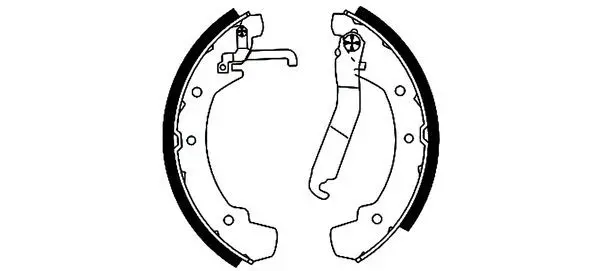 Handler.Part Brake shoe set TEXTAR 91038501 1