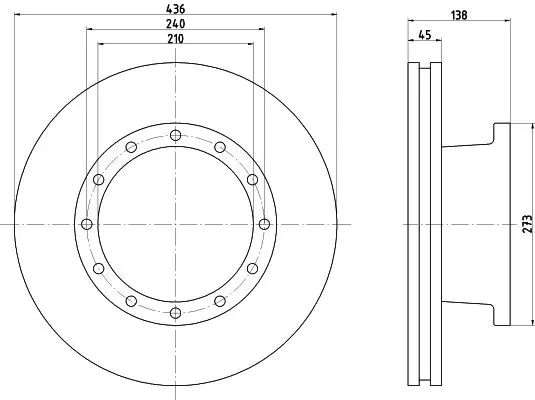 Handler.Part Brake disc TEXTAR 93096100 1