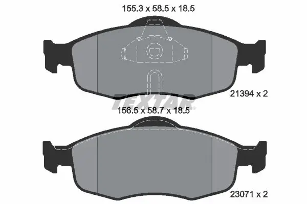 Handler.Part Brake pad set, disc brake TEXTAR 2139408 1