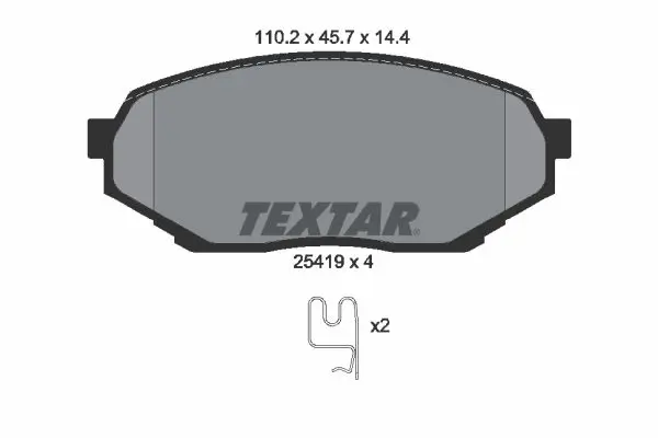 Handler.Part Brake pad set, disc brake TEXTAR 2541901 1