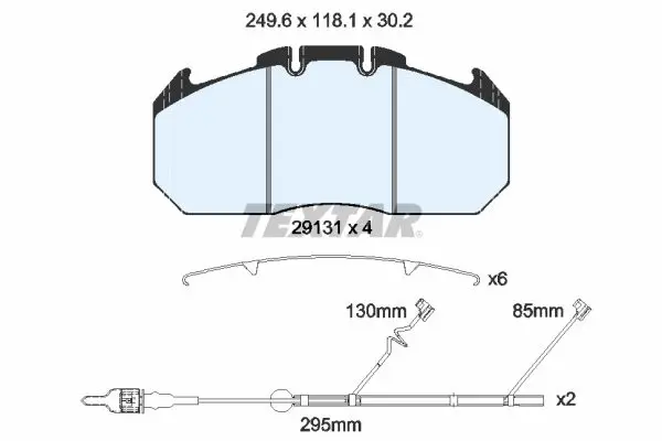 Handler.Part Brake pad set, disc brake TEXTAR 2913115 2