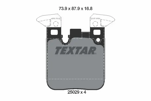 Handler.Part Brake pad set, disc brake TEXTAR 2502901 1