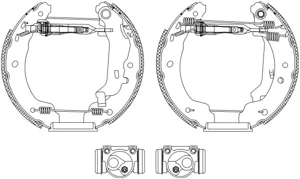 Handler.Part Brake shoe set TEXTAR 84045700 1