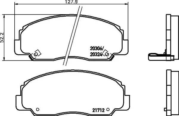 Handler.Part Brake pad set, disc brake TEXTAR 2171202 1