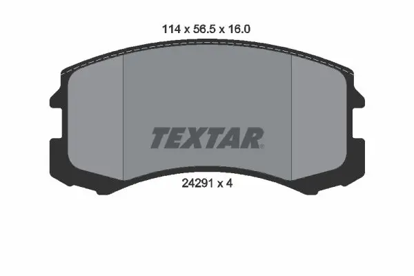 Handler.Part Brake pad set, disc brake TEXTAR 2429101 1