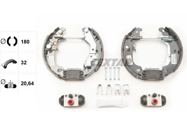 Handler.Part Brake shoe set TEXTAR 84054300 2