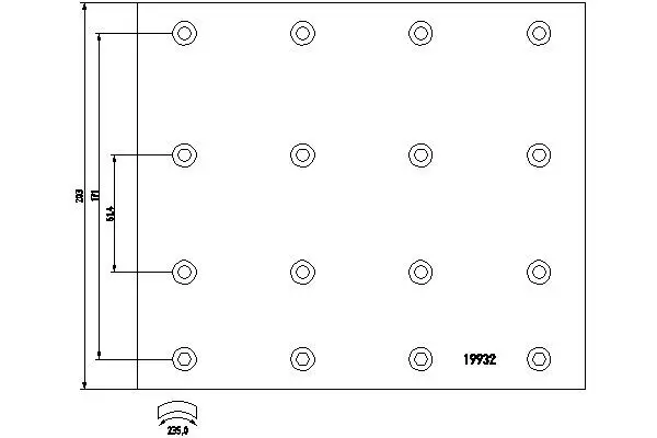 Handler.Part Brake lining kit, drum brake TEXTAR 1993204 1