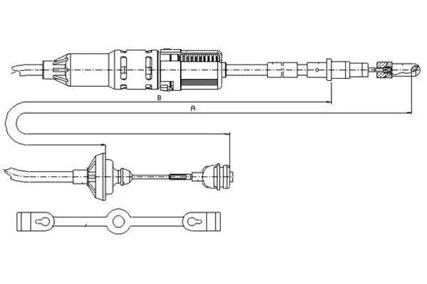 Handler.Part Clutch cable TEXTAR 58002300 1