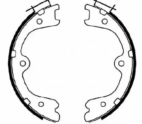 Handler.Part Brake shoe set, parking brake TEXTAR 91073100 1