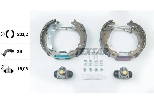 Handler.Part Brake shoe set TEXTAR 84060201 2