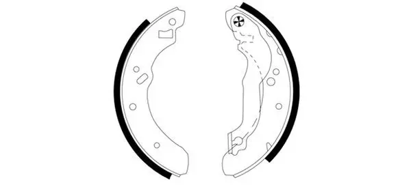 Handler.Part Brake shoe set TEXTAR 91042200 1