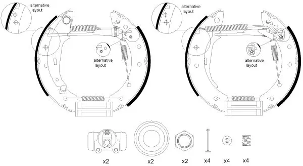 Handler.Part Brake shoe set TEXTAR 84048004 1