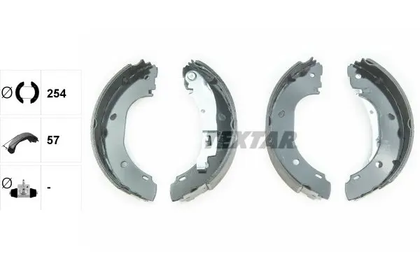 Handler.Part Brake shoe set TEXTAR 91060900 2