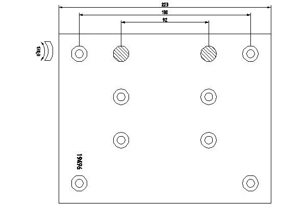 Handler.Part Brake lining kit, drum brake TEXTAR 1949610 1