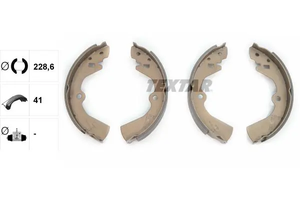 Handler.Part Brake shoe set TEXTAR 91040400 2