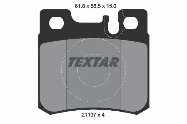 Handler.Part Brake pad set, disc brake TEXTAR 2119701 1