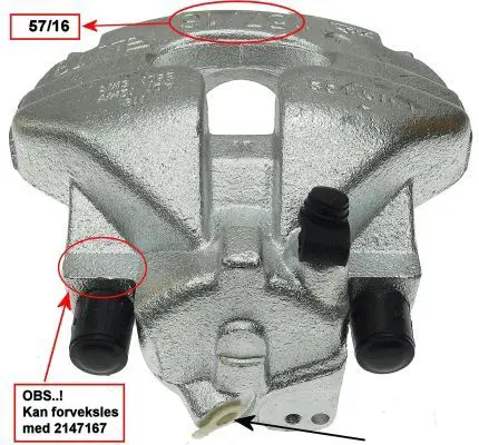 Handler.Part Brake caliper TEXTAR 38080100 1