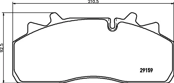 Handler.Part Brake pad set, disc brake TEXTAR 2915906 1