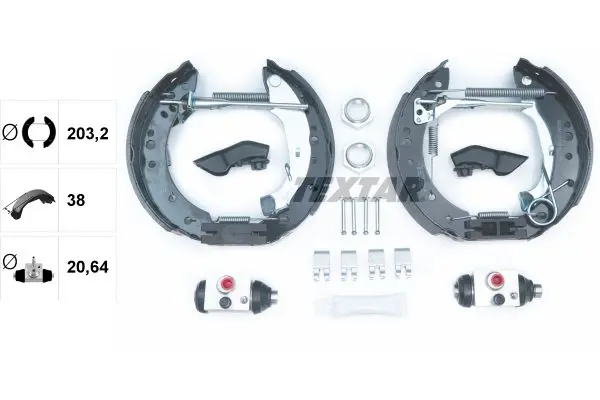 Handler.Part Brake shoe set TEXTAR 84059801 2