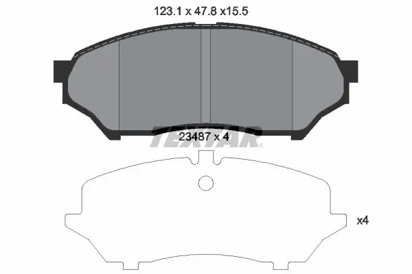 Handler.Part Brake pad set, disc brake TEXTAR 2348701 1