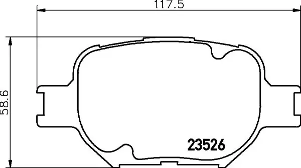 Handler.Part Brake pad set, disc brake TEXTAR 2352601 1