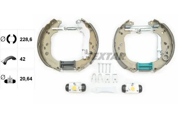 Handler.Part Brake shoe set TEXTAR 84062000 2