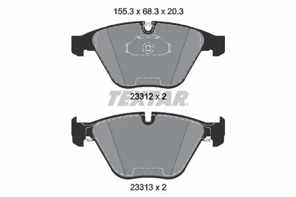 Handler.Part Brake pad set, disc brake TEXTAR 2331211 1