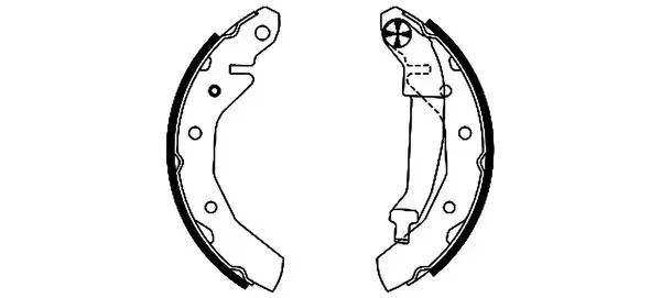 Handler.Part Brake shoe set TEXTAR 91054000 1