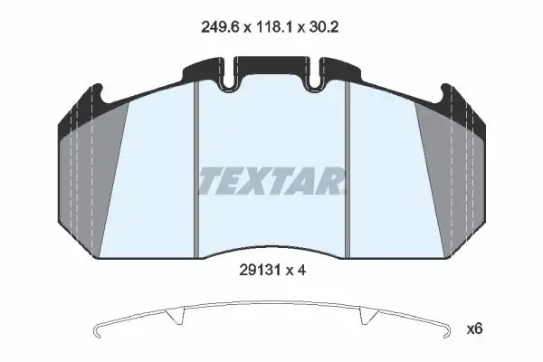 Handler.Part Brake pad set, disc brake TEXTAR 2913111 2