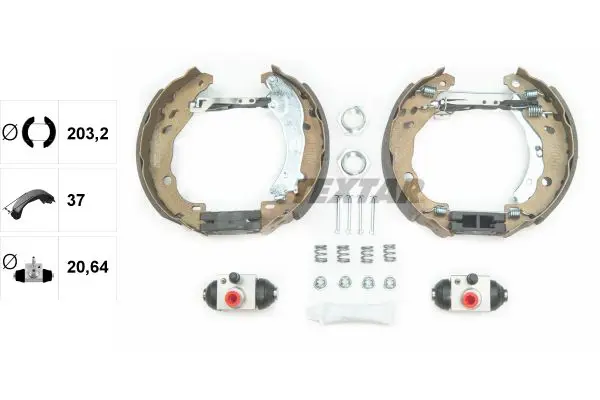 Handler.Part Brake shoe set TEXTAR 84061602 2