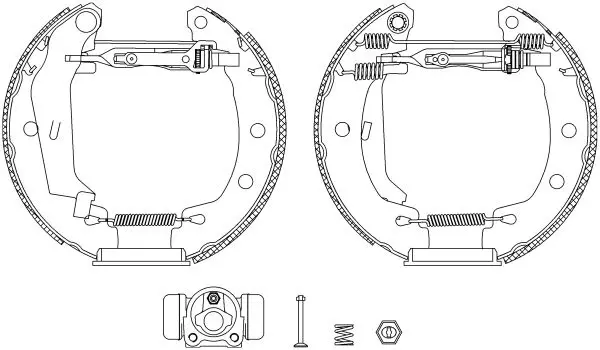 Handler.Part Brake shoe set TEXTAR 84049500 1