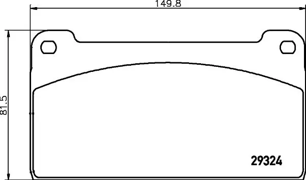 Handler.Part Brake pad set, disc brake TEXTAR 2932403 1