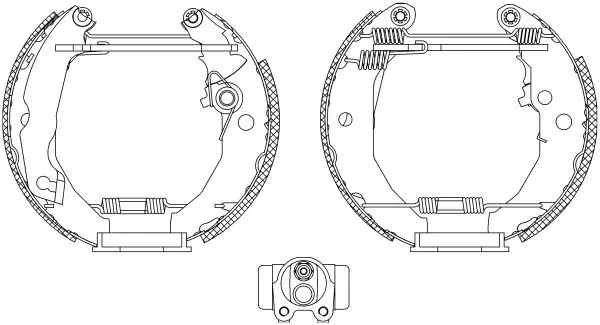 Handler.Part Brake shoe set TEXTAR 84033300 1