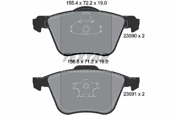 Handler.Part Brake pad set, disc brake TEXTAR 2359001 1