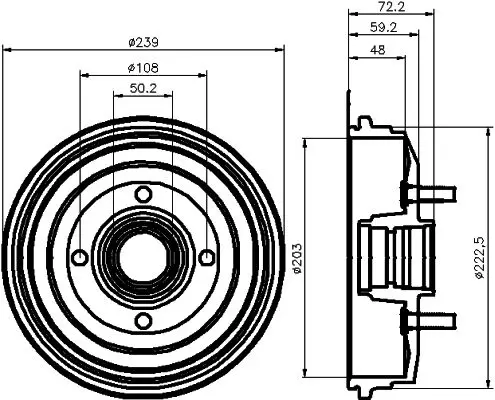 Handler.Part Brake drum TEXTAR 94018400 1