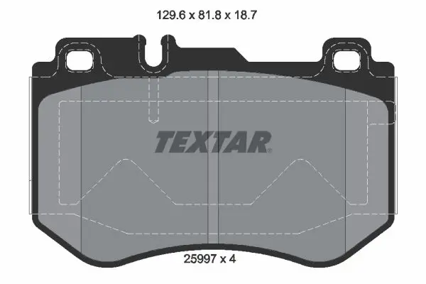 Handler.Part Brake pad set, disc brake TEXTAR 2599701 1