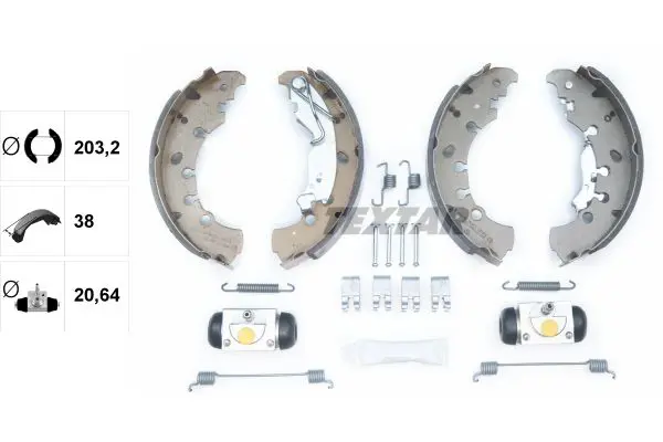 Handler.Part Brake shoe set TEXTAR 83065300 1