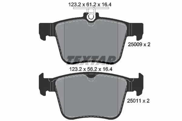 Handler.Part Brake pad set, disc brake TEXTAR 2500901 1