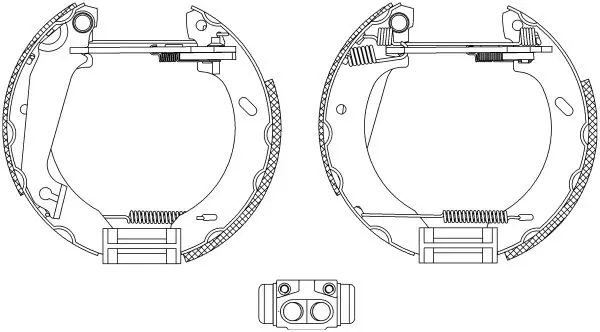 Handler.Part Brake shoe set TEXTAR 84043802 1