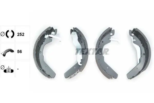 Handler.Part Brake shoe set TEXTAR 91027600 2