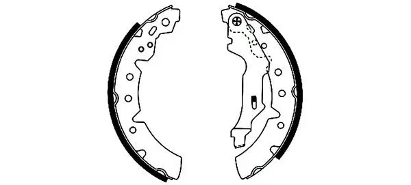 Handler.Part Brake shoe set TEXTAR 91057000 1