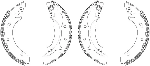 Handler.Part Brake shoe set TEXTAR 83046400 1