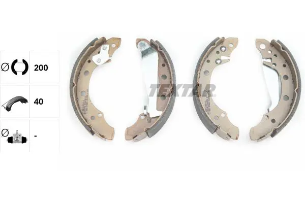 Handler.Part Brake shoe set TEXTAR 91044700 2