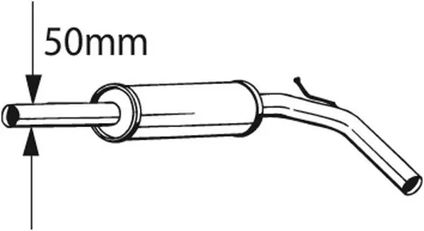 Handler.Part Middle silencer BOSAL 233391 1