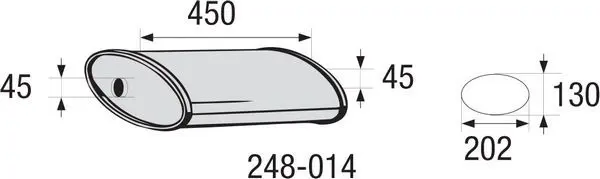 Handler.Part Clamp, exhaust system BOSAL 254270 1