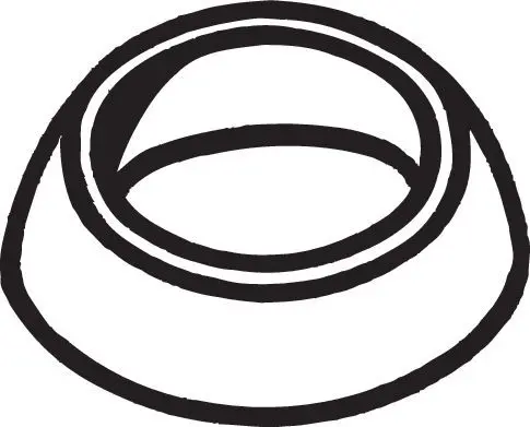 Handler.Part Gasket, exhaust pipe BOSAL 256652 1