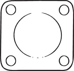 Handler.Part Gasket, exhaust pipe BOSAL 256574 1