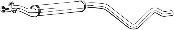 Handler.Part Middle silencer BOSAL 282509 1